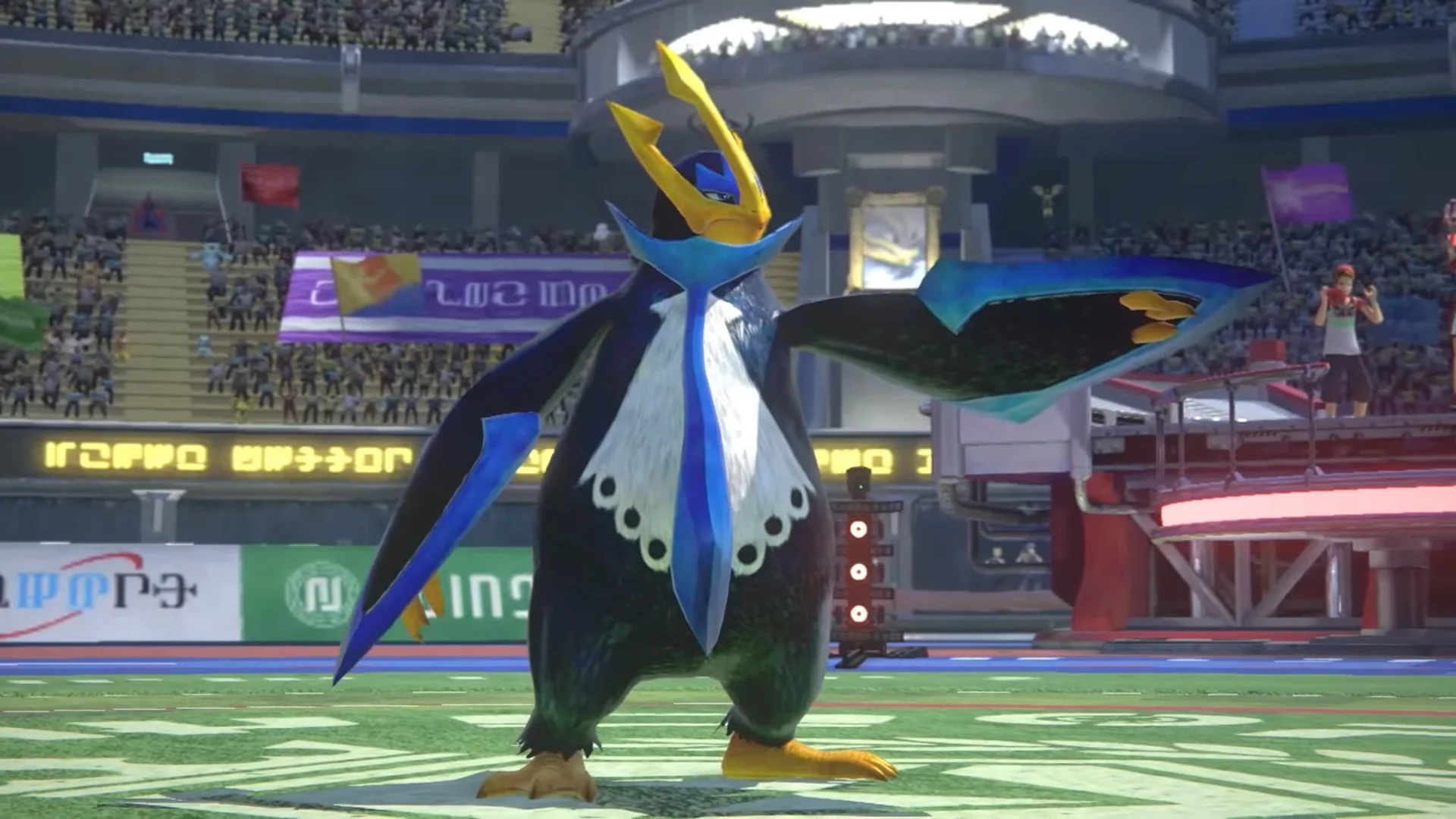 Empoleon Kicks Some Ass As He Surfs Into Arcade Version Of POKKEN TOURNAMENT