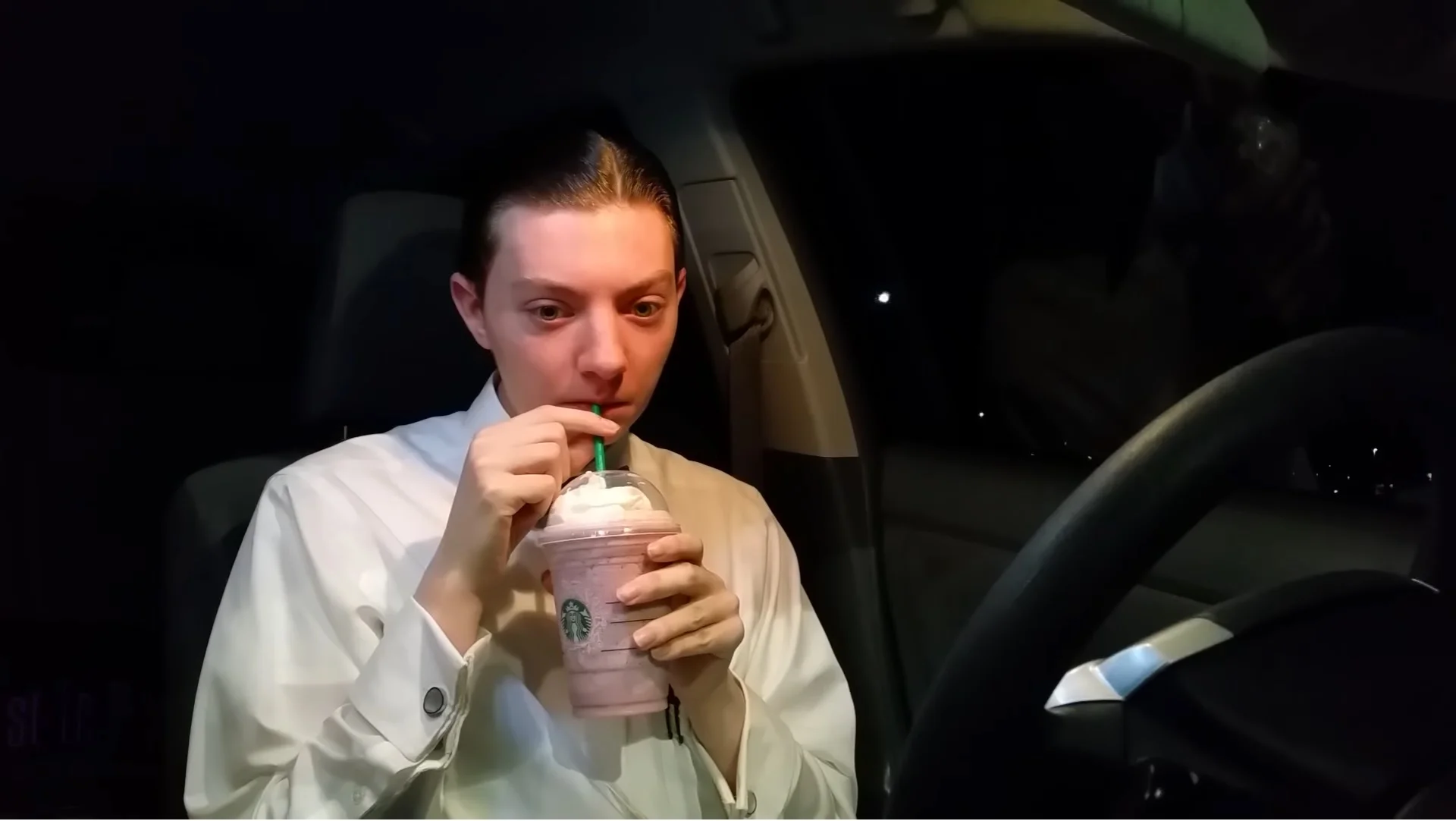 Man In Formal Attire Reviews The Starbucks POKEMON GO Frappuccino