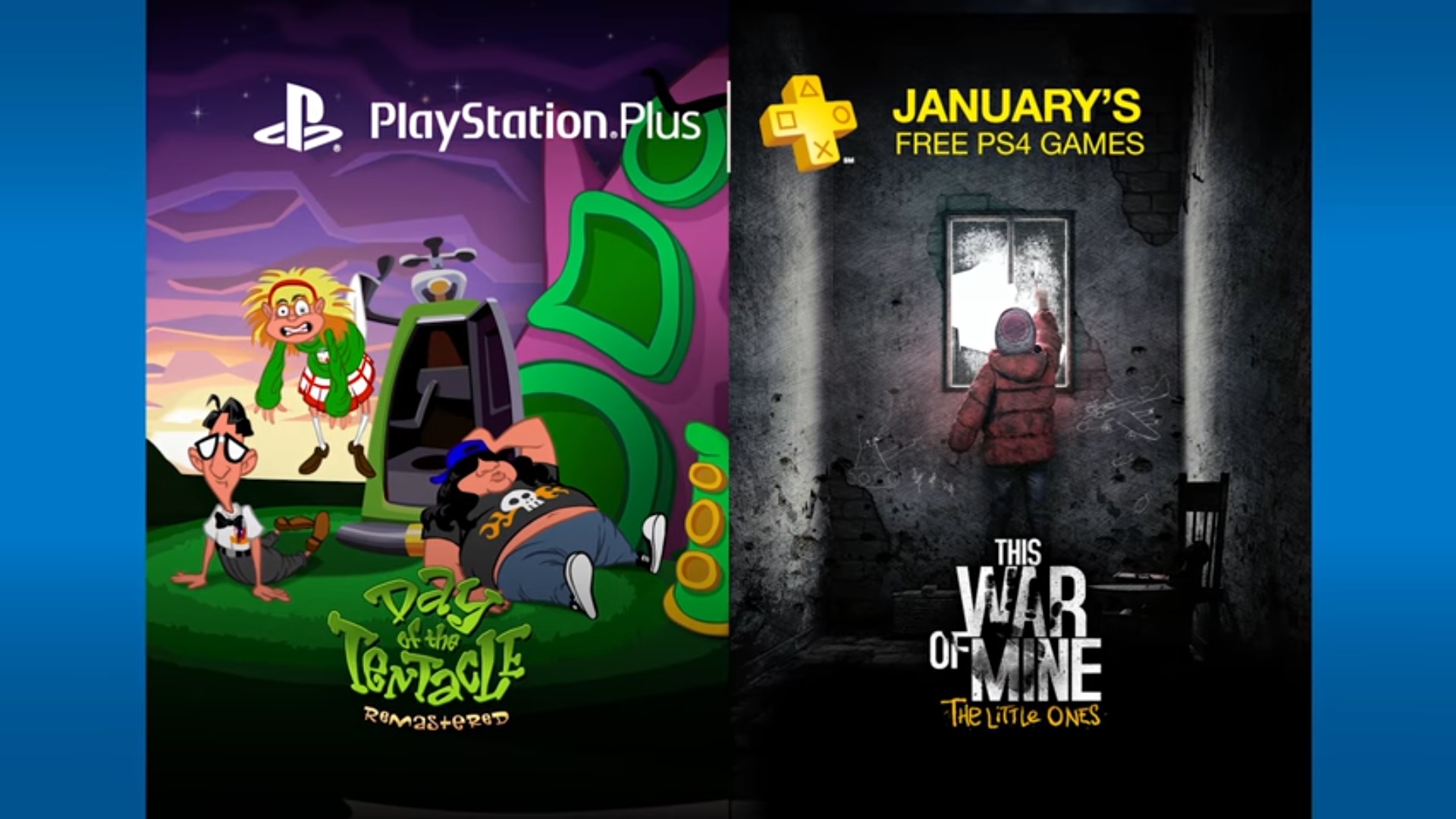 DAY OF THE TENTACLE And THIS WAR OF MINE Free On PlayStation Plus