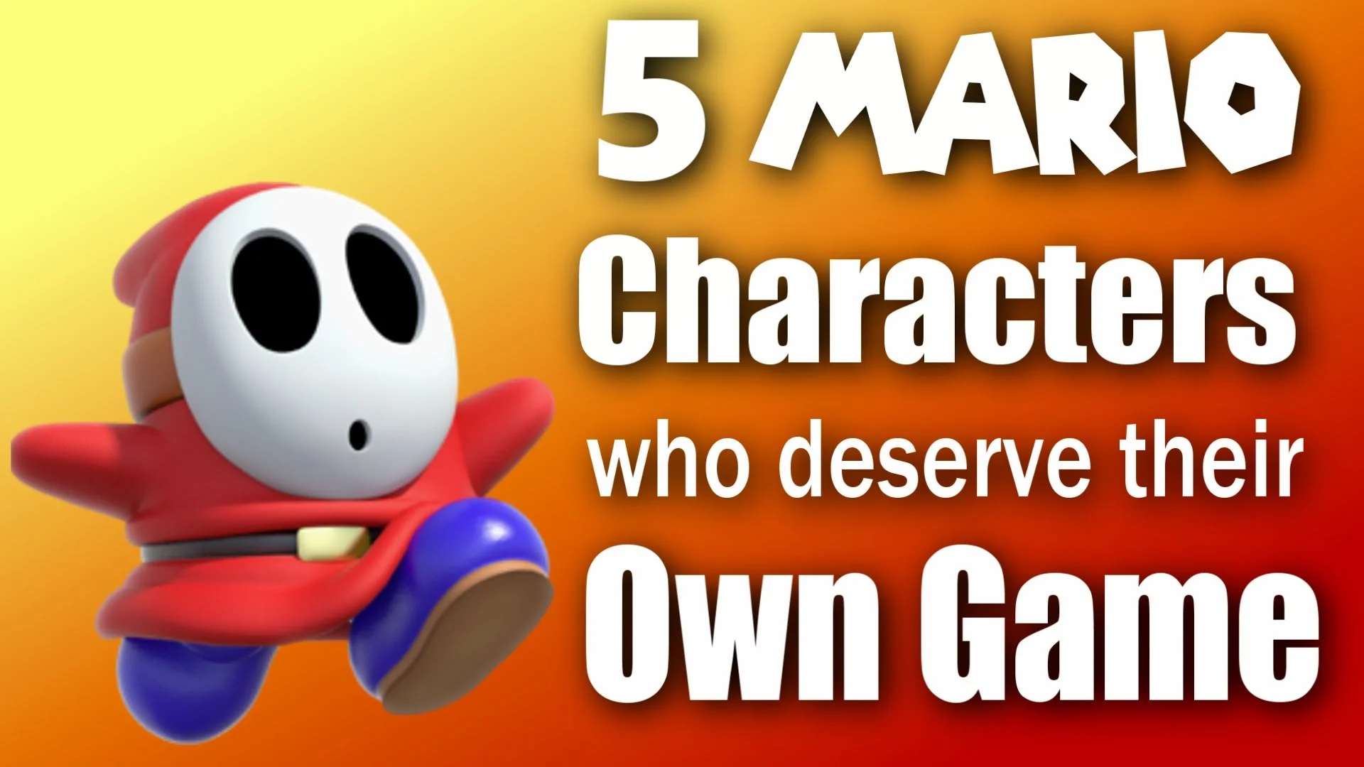 Five MARIO Characters That Deserve Their Own Game