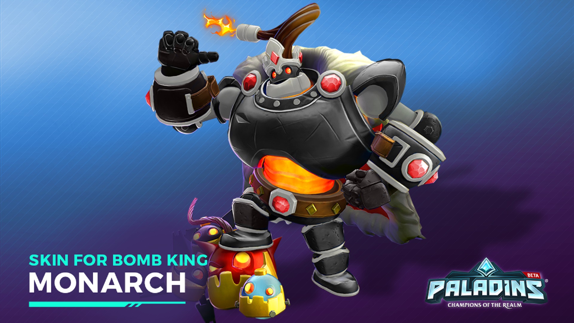 Celebrate PALADINS Open Beta On Console With 10,000 Free Bomb King Skins