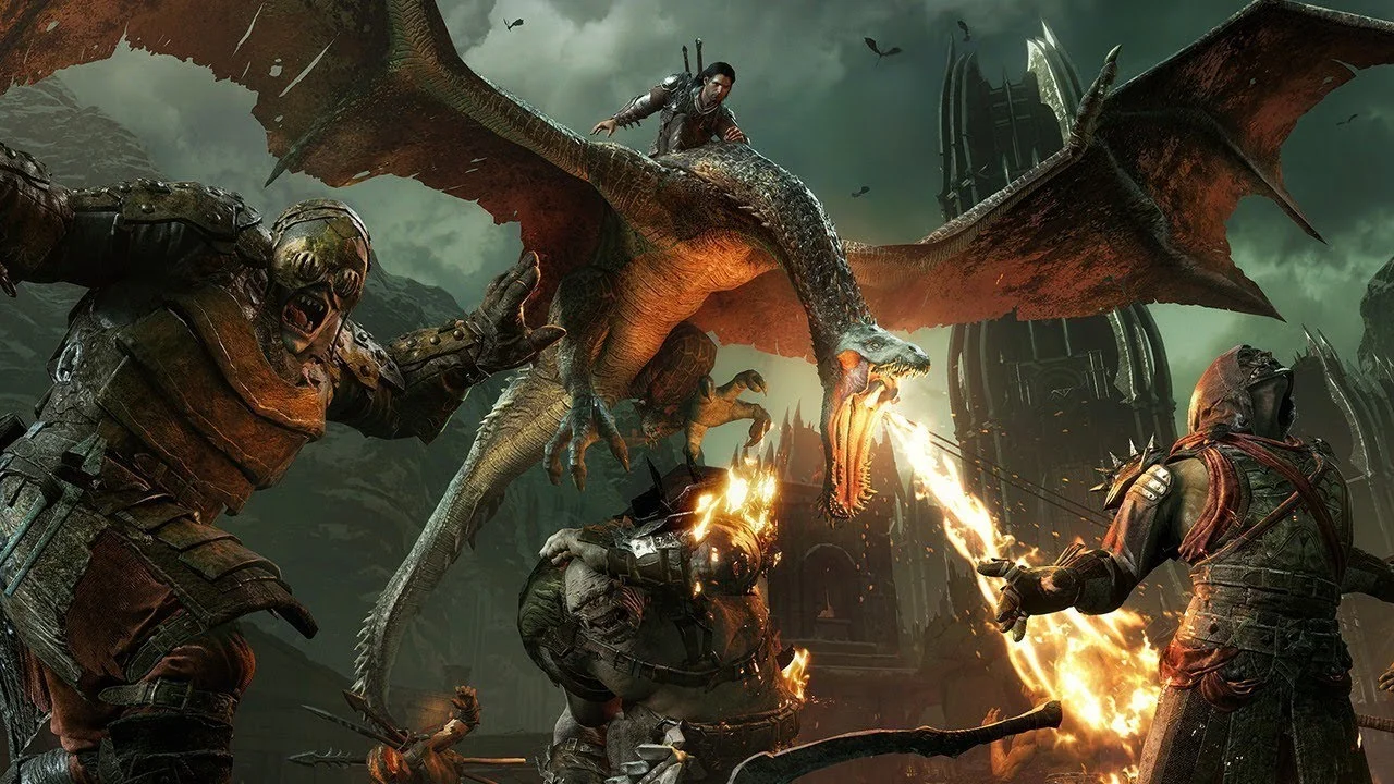 Watch A Wild Drake Assault A Fortress In MIDDLE EARTH: SHADOW OF WAR