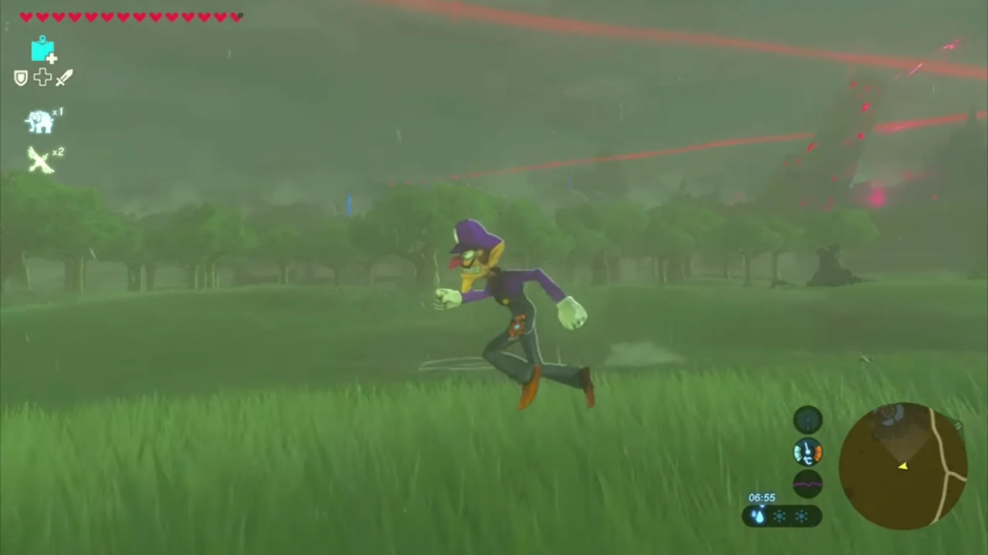 Hilarious ZELDA: BREATH OF THE WILD Mod Throws Waluigi In The Mix