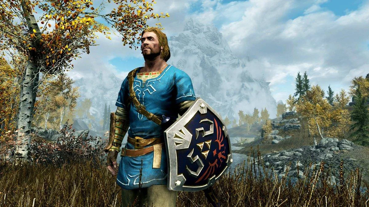 You Can Find Some Zelda Gear In SKYRIM On The Switch