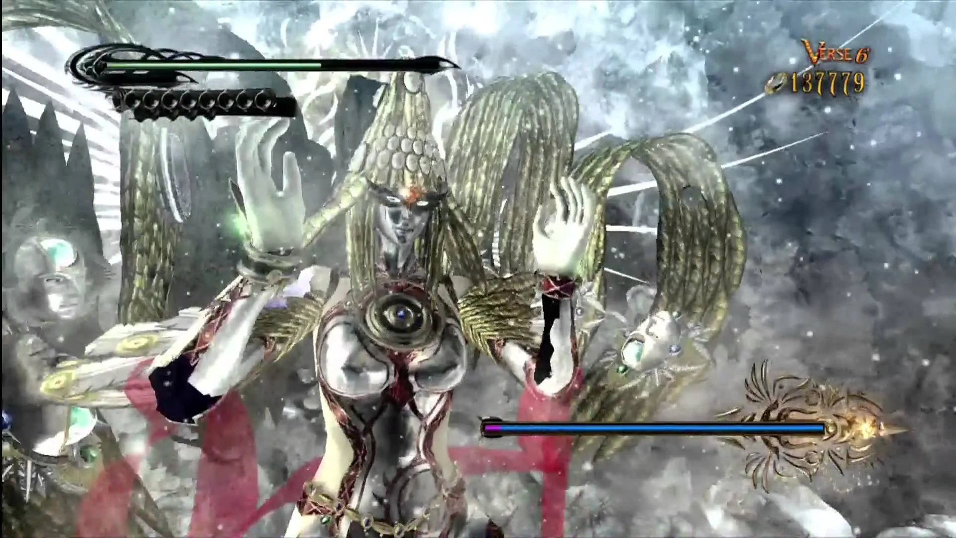 A world-altering encounter for our fearless Bayonetta: the biggest boss of them all - God!