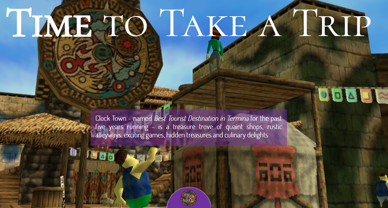 Someone Made A Travel Site For Clock Town in MAJORA’S MASK