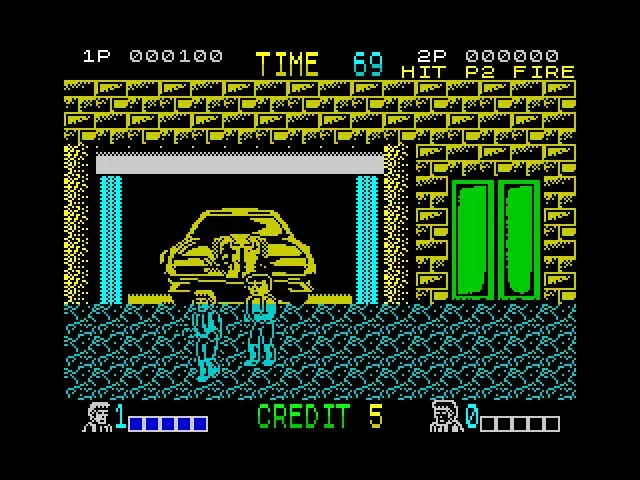 The ZX Spectrum version complete with it's famous colour clash - not a bad port to be honest