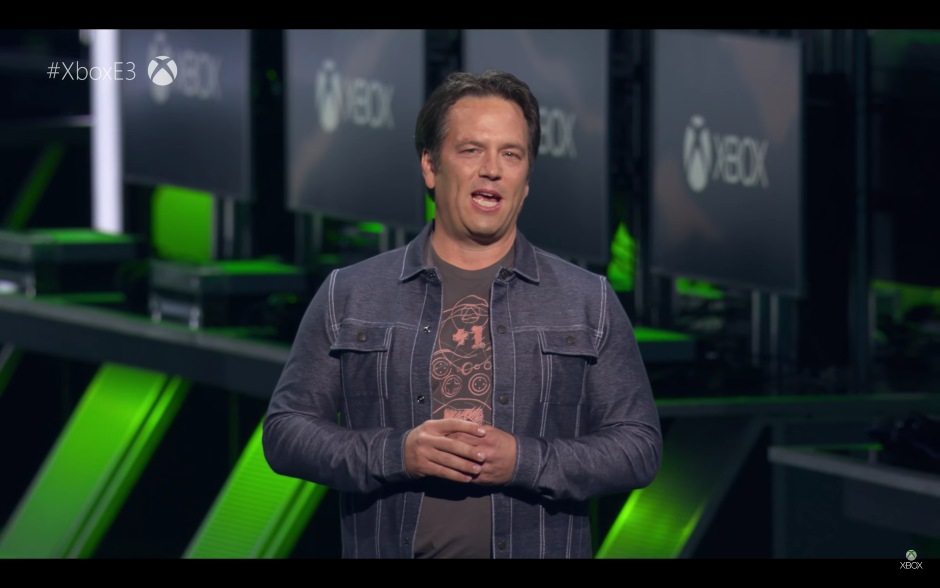 Microsoft's President of Gaming Phil Spencer at the Xbox E3 2018 Briefing