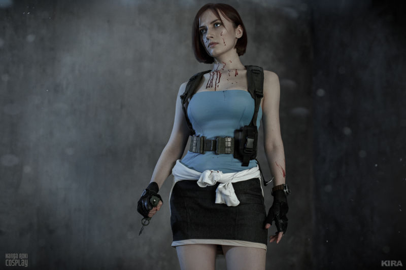 Jill valentine profile resident evil character amazed