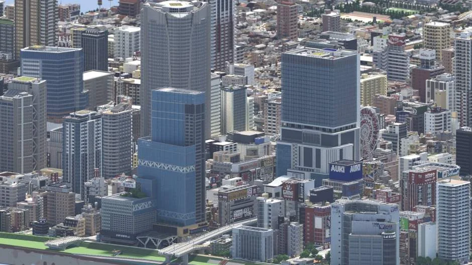 Check Out This Fictional Japanese City Made In MINECRAFT