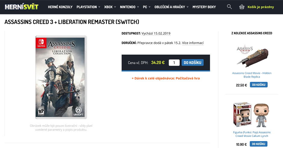 ASSASSIN'S CREED III Collection Could be Switch Bound