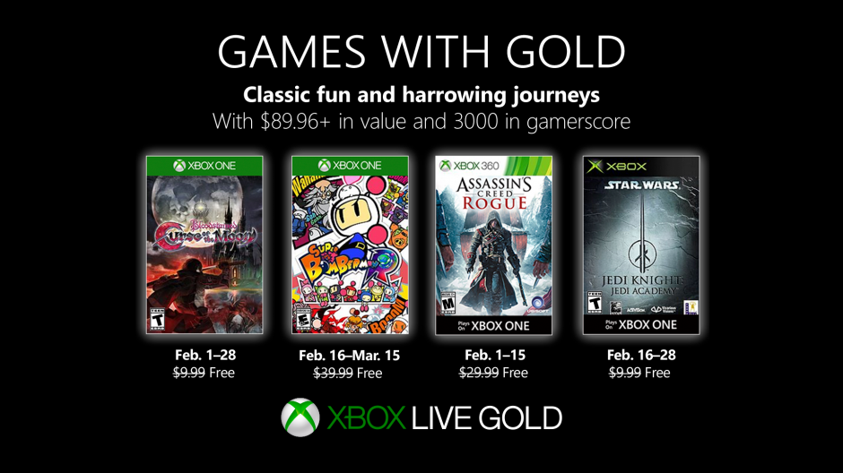 Games With Gold February 2019 Revealed