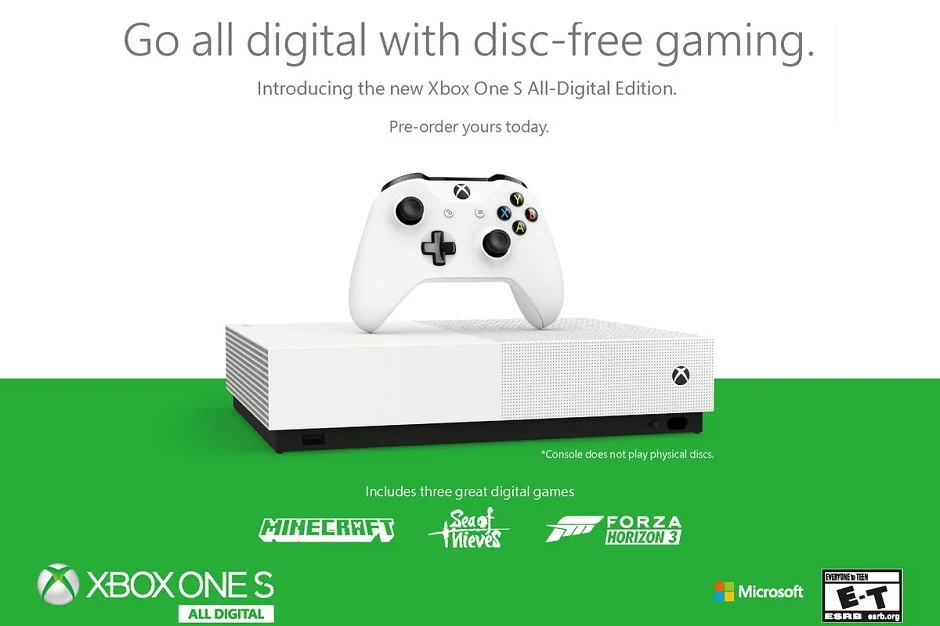 The Xbox One S All Digital Edition Is Real And Its Price Sucks...