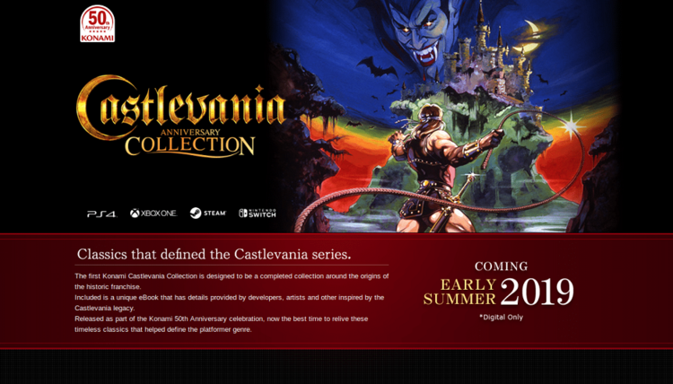 All The Games Included In The Upcoming CASTLEVANIA ANNIVERSARY 