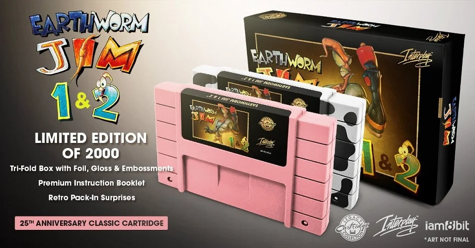 Iam8bit Is Set To Release An Earthworm Jim 1 &amp; 2 Collectors SNES Cartridge