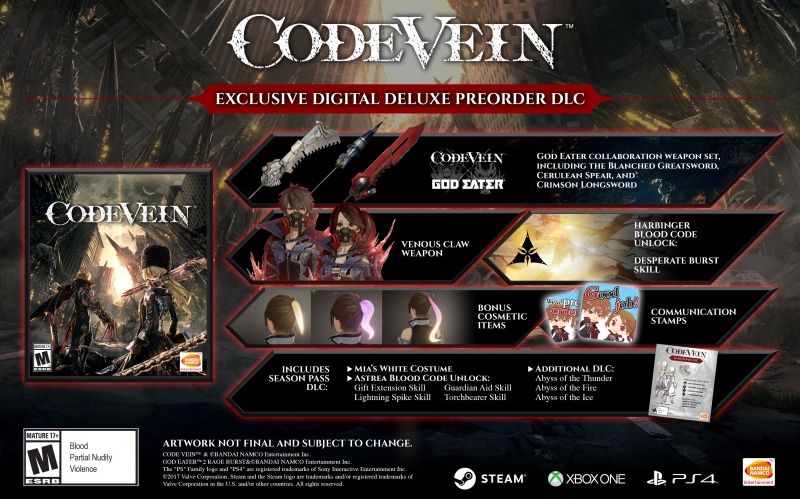 Code Vein Getting Three DLCs in Early 2020, Free Update Drops in December