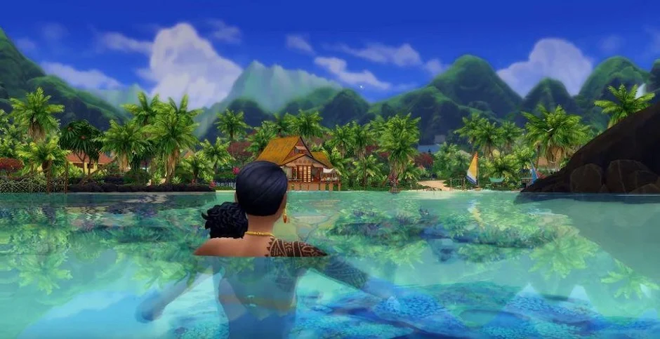 SIMS 4 ISLAND LIVING: Making a Splash in Luke Warm Water