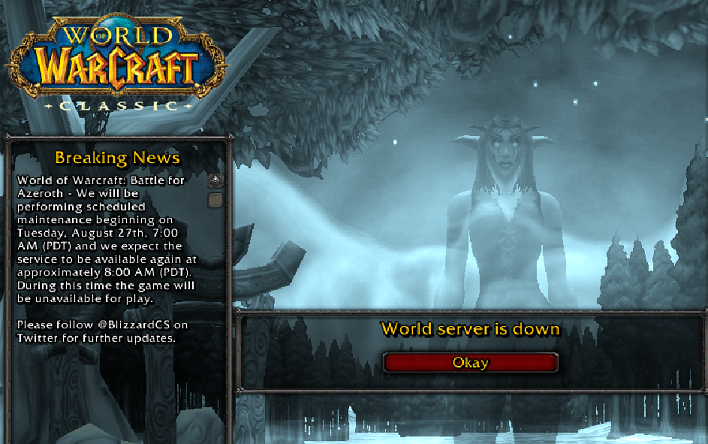 WORLD OF WARCRAFT: CLASSIC is Live (And Players Have Already Crashed The Servers)