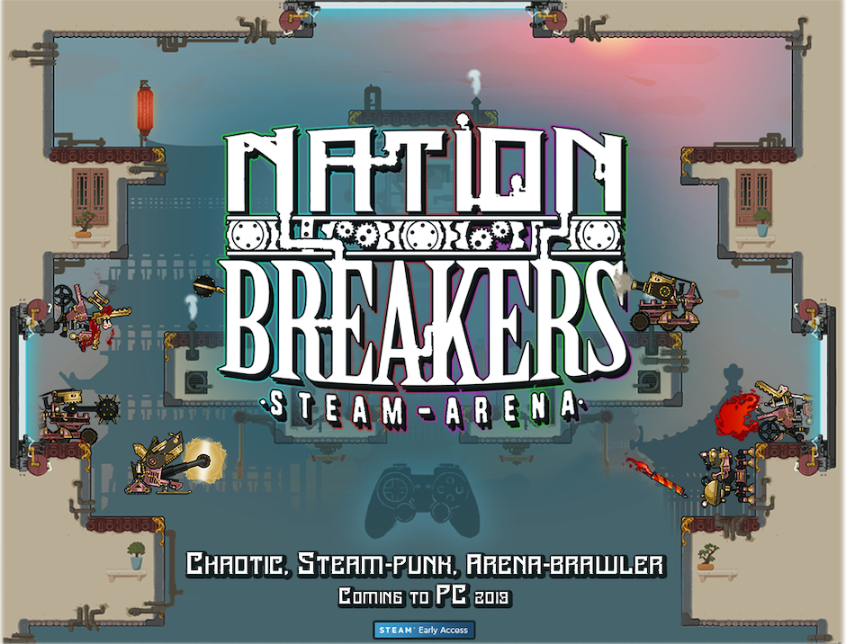Check Out 2D Action-Steampunk-Destructathon NATION BREAKERS: STEAM ARENA