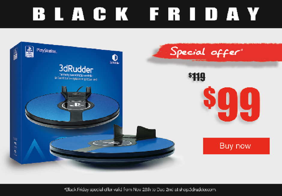 3DRudder Is Going On Sale For Black Friday