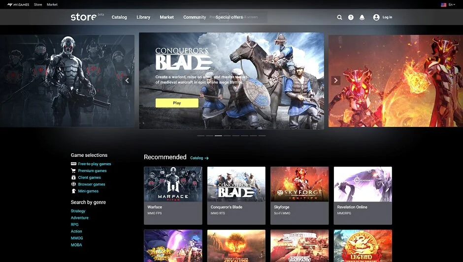 MY.GAMES New Digital Storefront Is Now Available In Beta