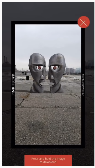 Pink Floyd Augmented Reality Experience 