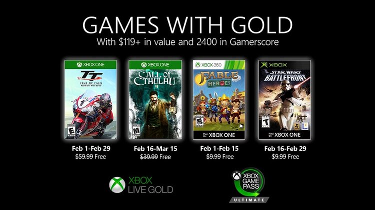 Xbox Games With Gold gave out $850 worth of games in 2018. Were