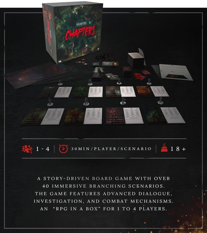 Is anyone talking about / playing Vampire: The Masquerade Chapters? I just  did the prologues and had thoughts, tried to see what others thought  and…nothing. Who's playing?! : r/boardgames