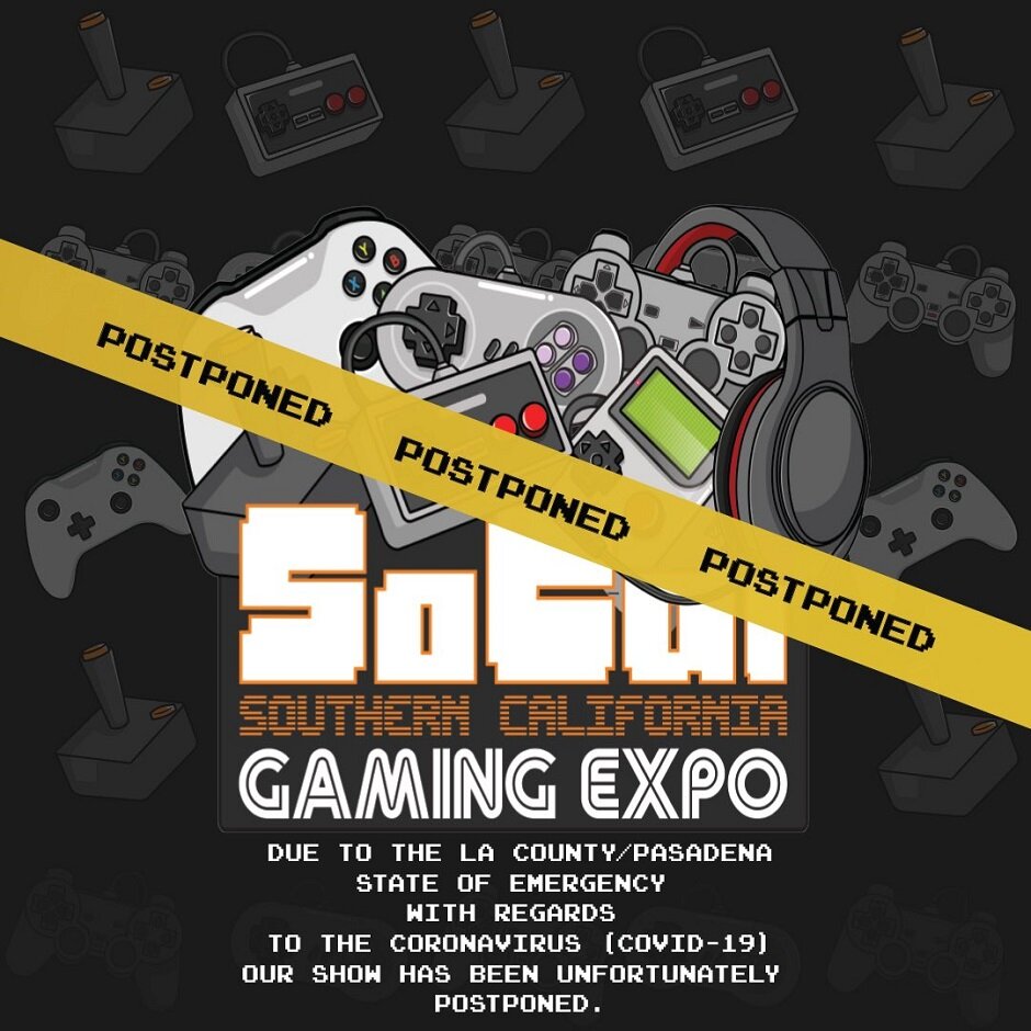 So Cal Gaming Expo Postponed Due To Coronavirus Concerns
