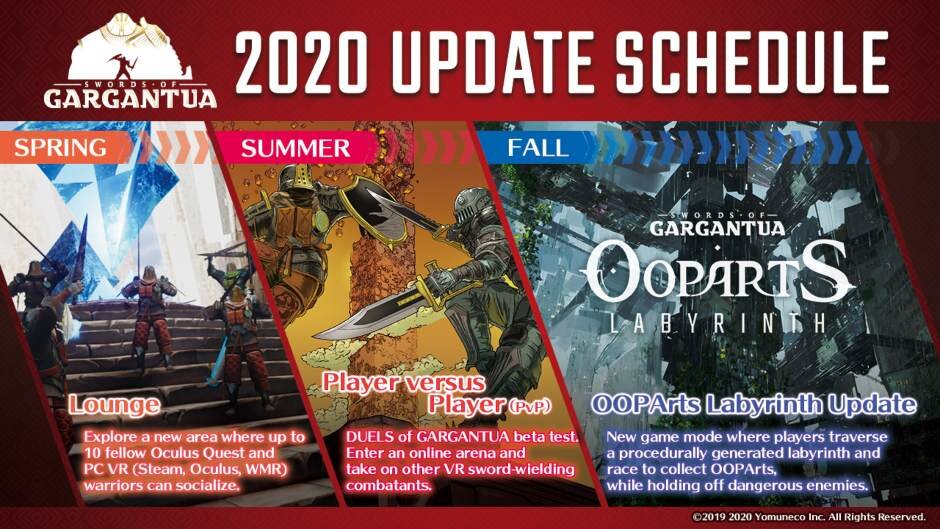 Roadmap For SWORDS OF GARGANTUA Shows Where VR Sword Fighting Is Heading In 2020