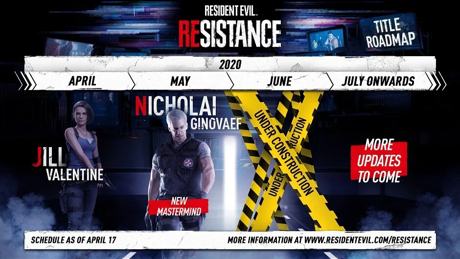 Jill Valentine Is Now A Playable Character In RESIDENT EVIL RESISTANCE And Nicholai Joins The Mastermind Roster Next Month In A Roadmap Update