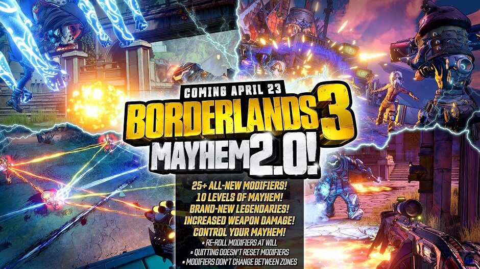BORDERLANDS 3 Gets MORE Mini-Events + Mayhem Mode 2.0 Rework — GameTyrant