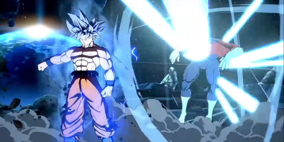 Gameplay footage of Ultra Instinct Goku in Dragon Ball FighterZ before his  release