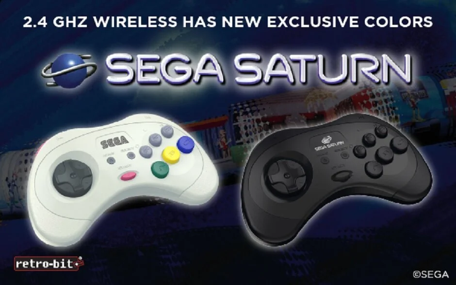 Pre-Orders Are Now Available For Retro-Bit's New 2.4GHz Saturn Controller Colors!