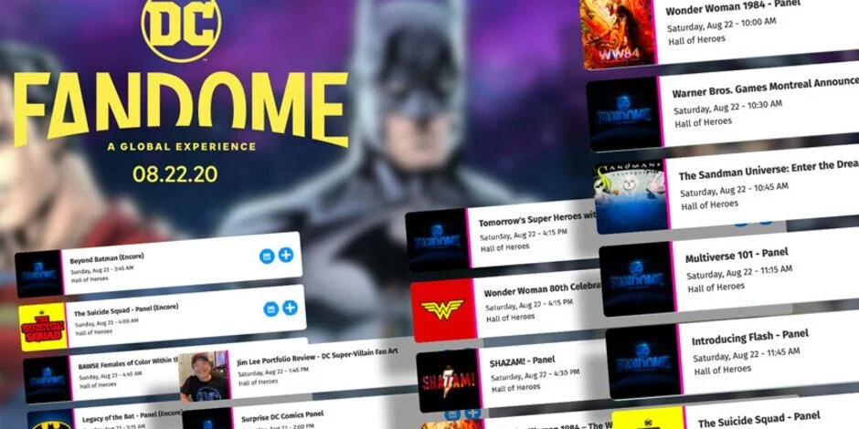 Create Your Personalized DC FANDOME Schedule Now!