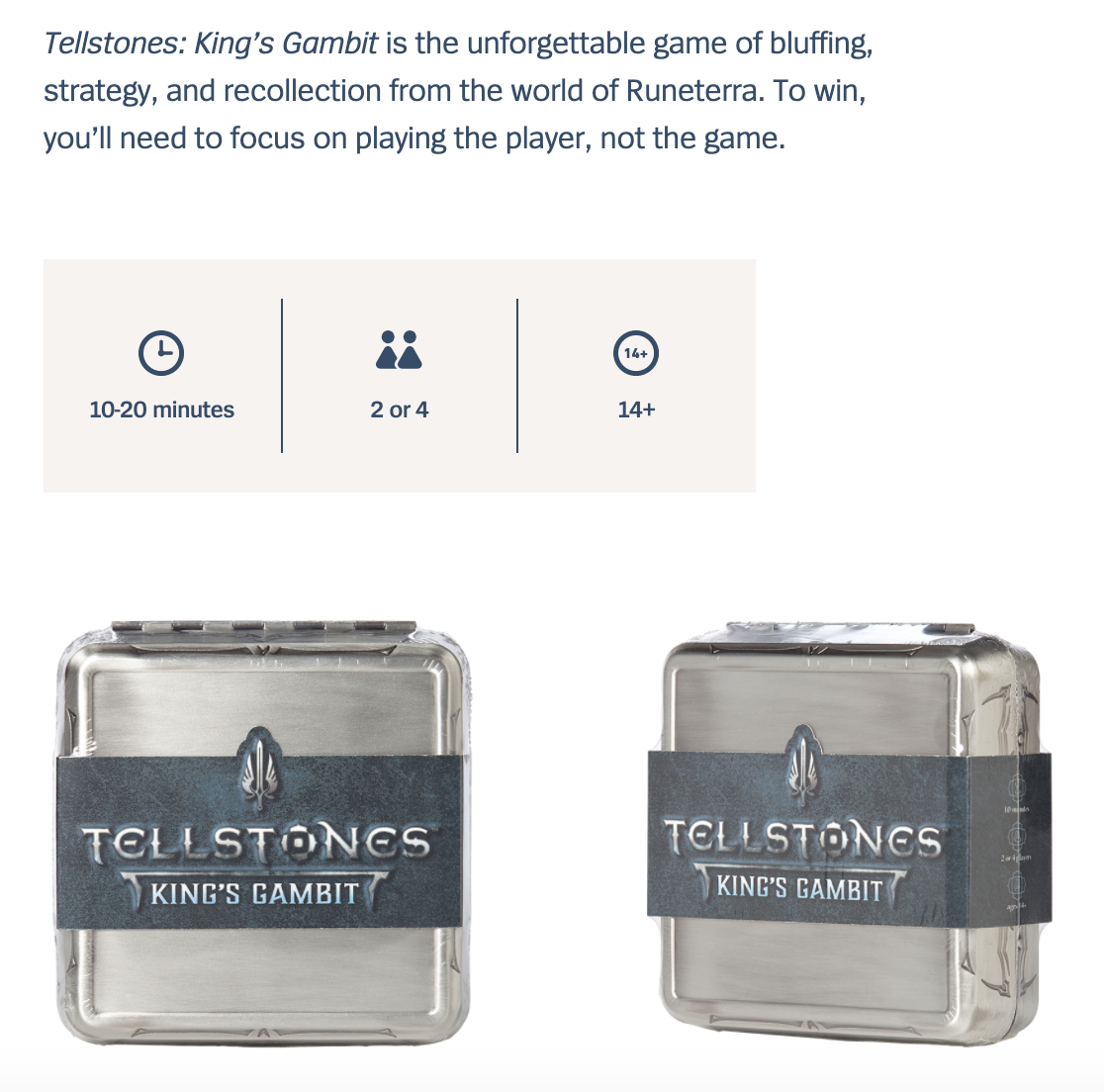 Tellstones: King's Gambit is a new tabletop League of Legends
