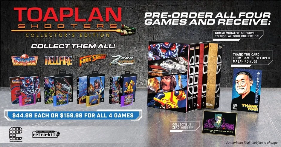 Retro-Bit Announces Pre-Order Dates For Their Sega Genesis Toaplan Shooter Reprints!