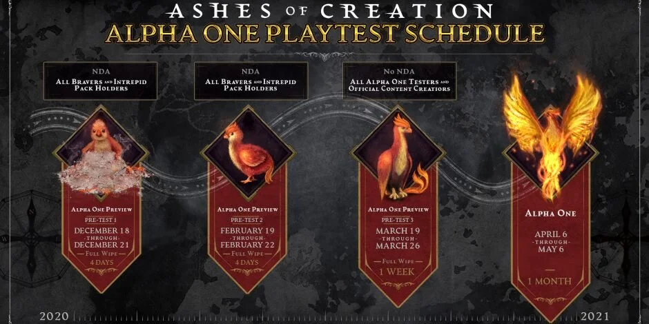 ASHES OF CREATION Announces Alpha One Play Test Schedule