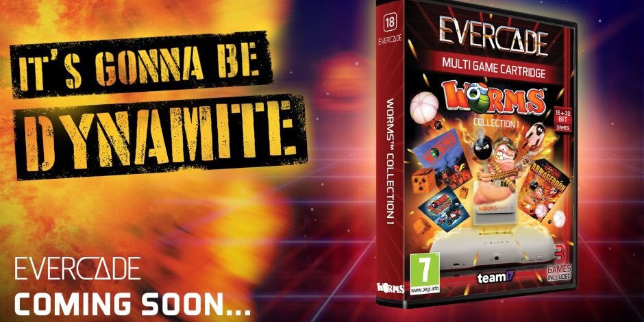 The Evercade's Library Grows Even Larger With The WORMS COLLECTION 1 And More Upcoming Releases