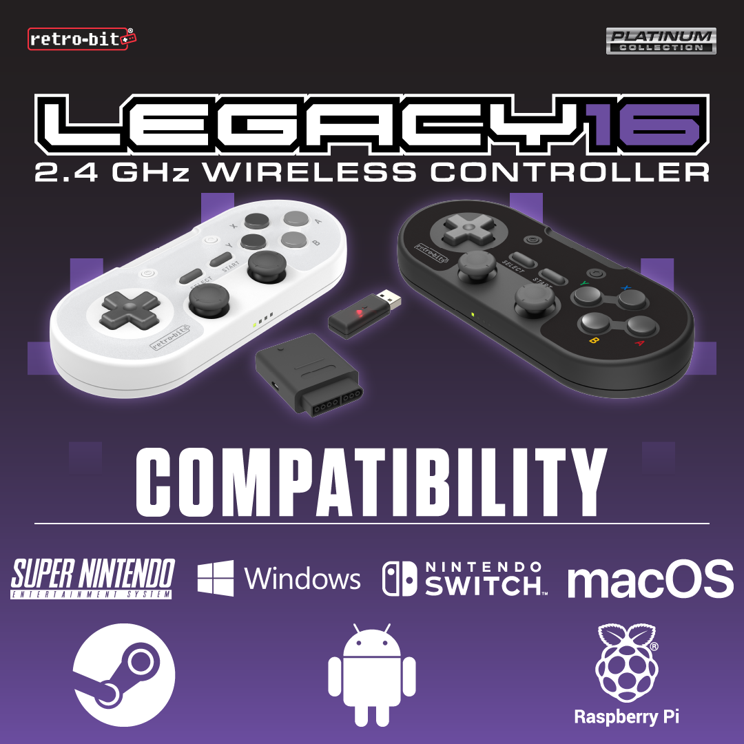 Retro-Bit Legacy 16 Controllers Are Now Available For Pre-Order!