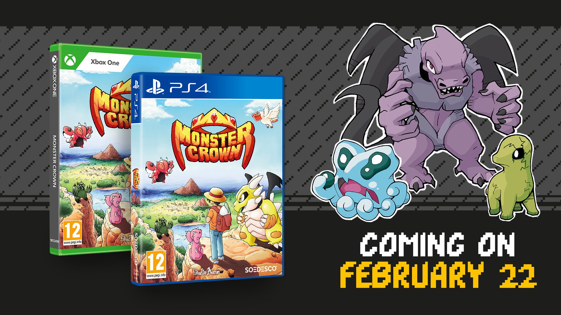 Monster Taming RPG MONSTER CROWN Coming To Consoles In February