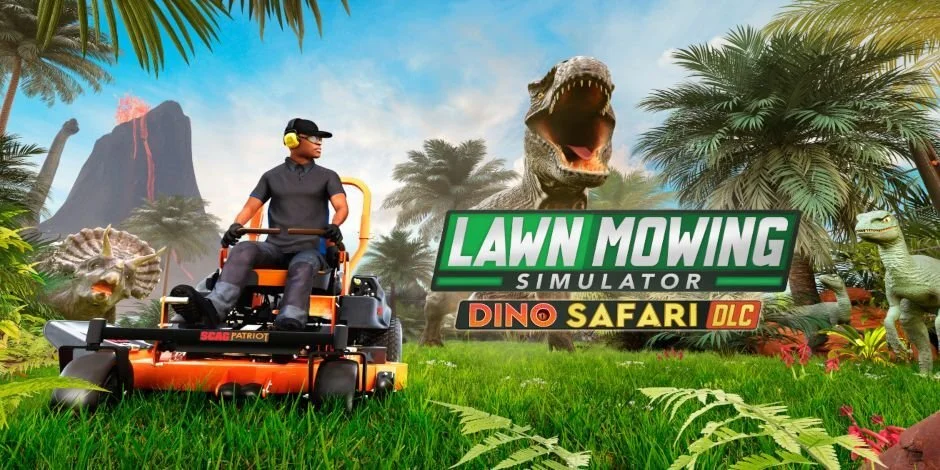 The Dino Safari DLC Takes LAWN MOWING SIMULATOR To The Jurassic Age