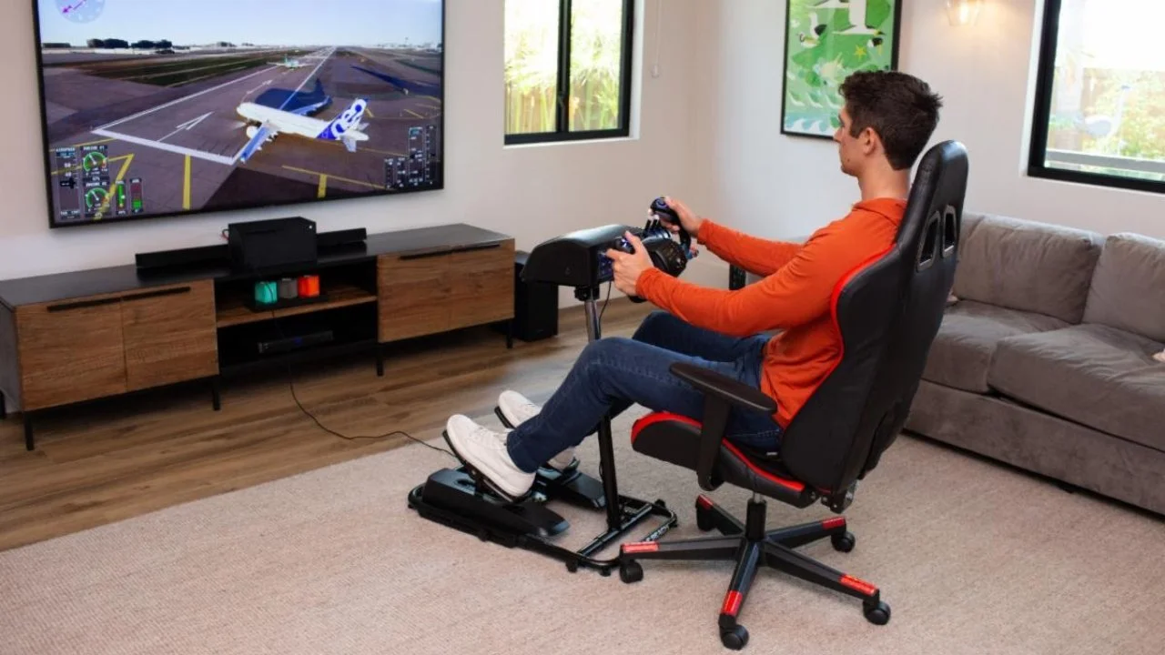 New VelocityOne Rudder Petals And Stand Upgrade Flight Simulation Gaming Controls