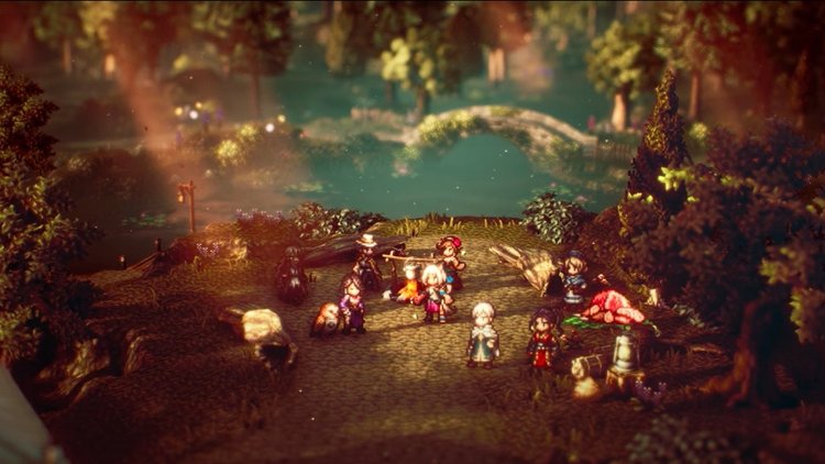 Download Latent Video Game Octopath Traveler Wallpaper