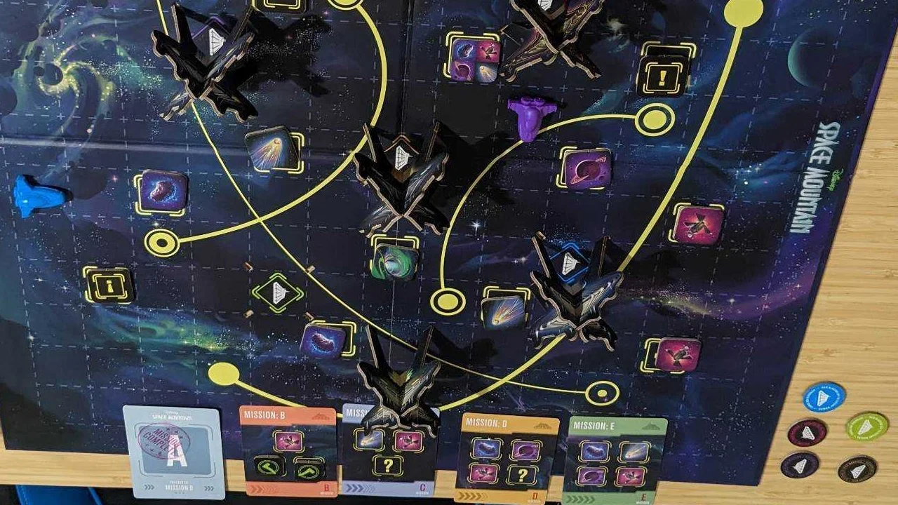SPACE MOUNTAIN: ALL SYSTEMS GO Board Game Review - May Luck Guide You Home