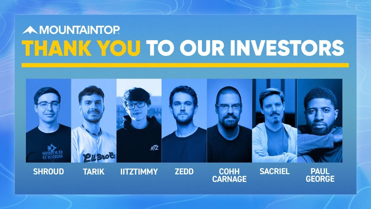 Mountaintop Studios Shoots For The Stars And Secures $30 Million Funding With Shroud And Pals On Board!