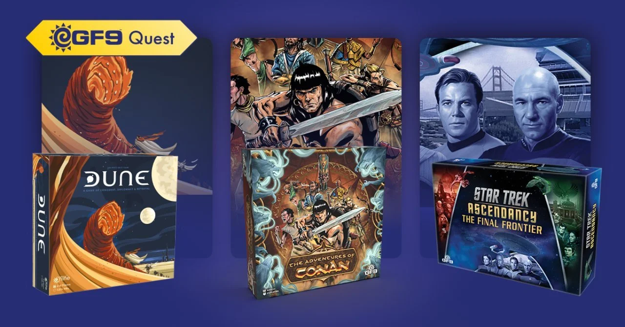 Gale Force Nine Unleashes Triple Threat with Three New Epic Board Games!