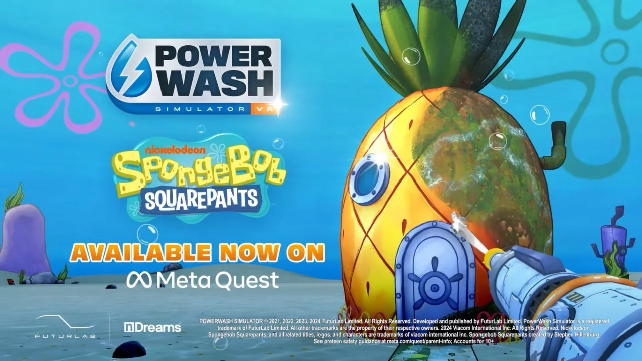 Dive Into Bikini Bottom When The SPONGEBOB SQUAREPANTS DLC Hits POWERWASH SIMULATOR VR