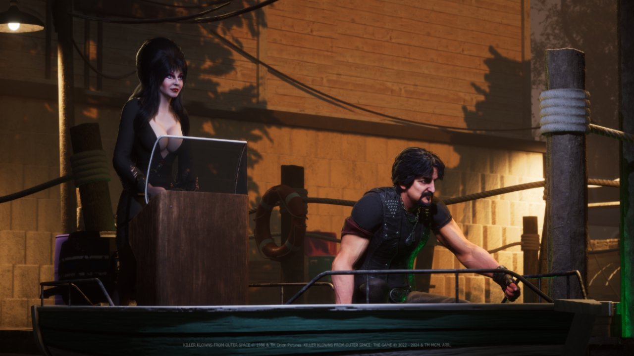 KILLER KLOWNS FROM OUTER SPACE: THE GAME Adds Elvira and Tom Savini In Halloween DLC