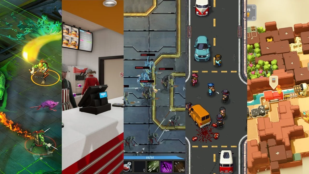 Steam Next Fest Spotlight: Unrailed 2, Streets of Rogue 2, To Kill A God, Fast Food Simulator, And TMNT: Splintered Fate